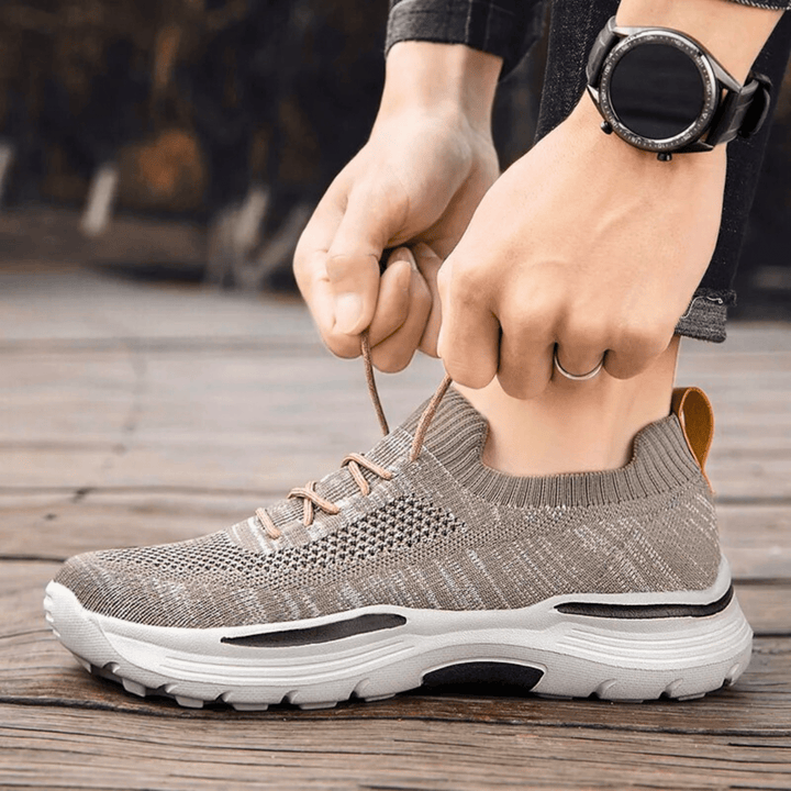 Molvana - AirMesh Breathable Sneaker - 14:771#khaki;200000124:100013888