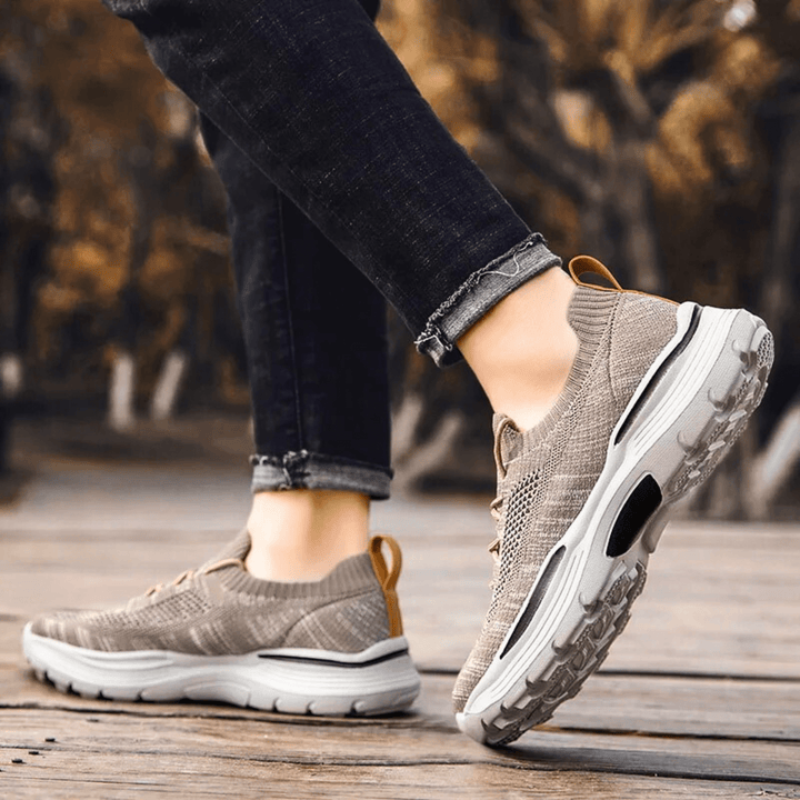 Molvana - AirMesh Breathable Sneaker - 14:771#khaki;200000124:100013888