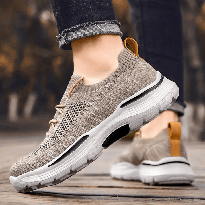 Molvana - AirMesh Breathable Sneaker - 14:771#khaki;200000124:100013888