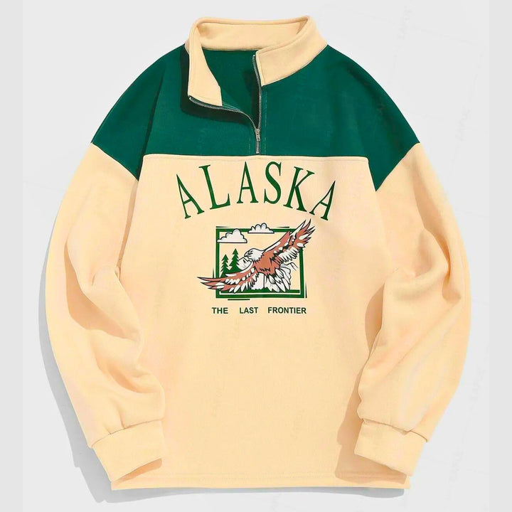 Molvana - Alaska Zip Sweatshirt - 14:350850#Light Yellow;5:100014064