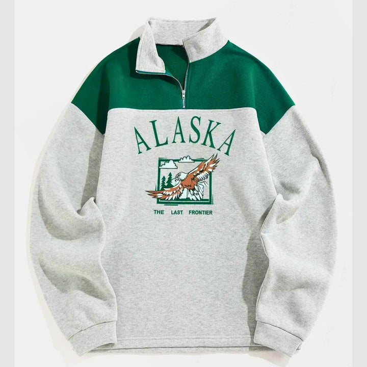 Molvana - Alaska Zip Sweatshirt - 14:691#Light Gray;5:361386