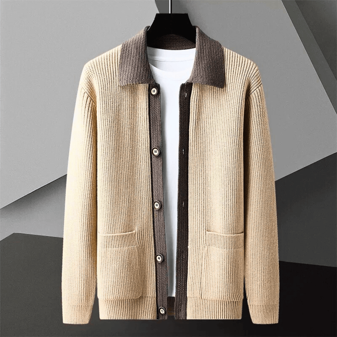 Molvana - Atlas Wool Sweatercoat - 14:1254#Khaki;5:361385#4XL