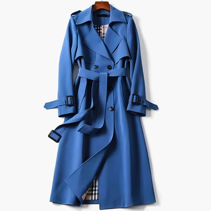 Molvana - Women's Belted Trench Coat - 14:193#1;5:361385