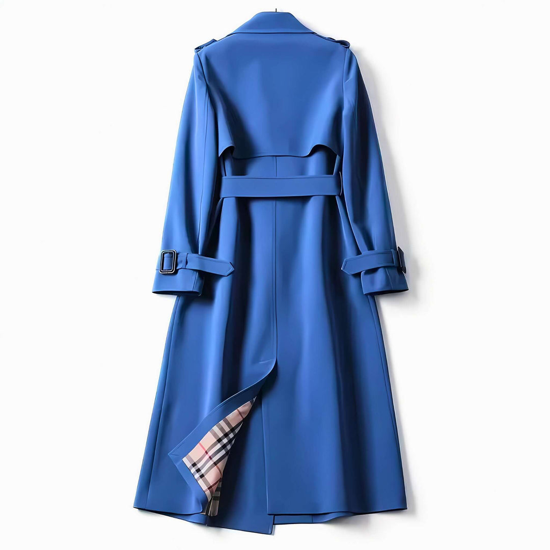 Molvana - Women's Belted Trench Coat - 14:365458#1;5:361386