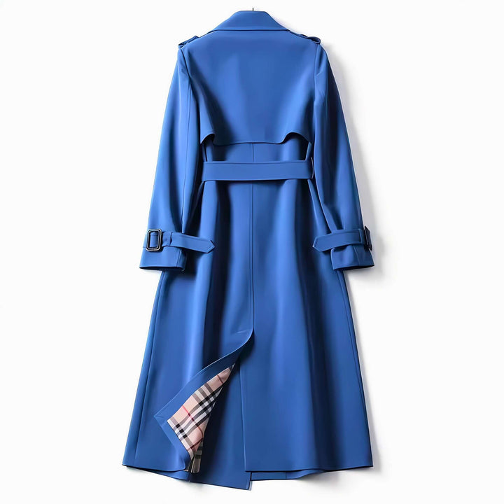 Molvana - Women's Belted Trench Coat - 14:365458#1;5:361386