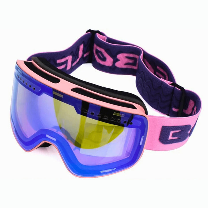 Molvana - ClearSight Magnetic Ski Goggles - 14:10#Pink Blue