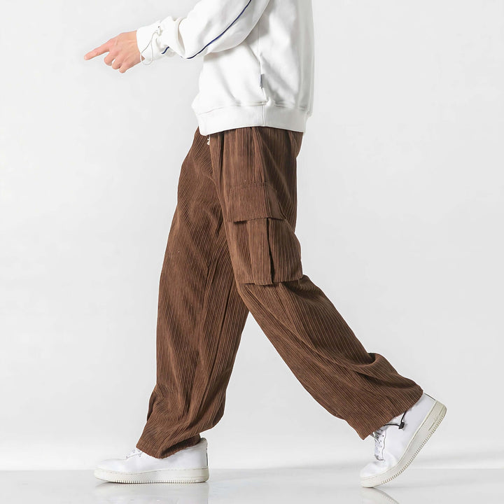 Corduroy Straight - Leg Cargo Pant - Molvana