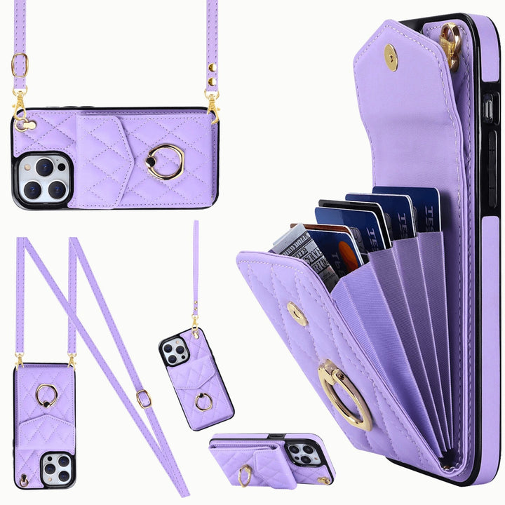 Molvana - Crossbody Wallet iCase - 10:202622813#For iPhone 16;14:350850#Light Purple