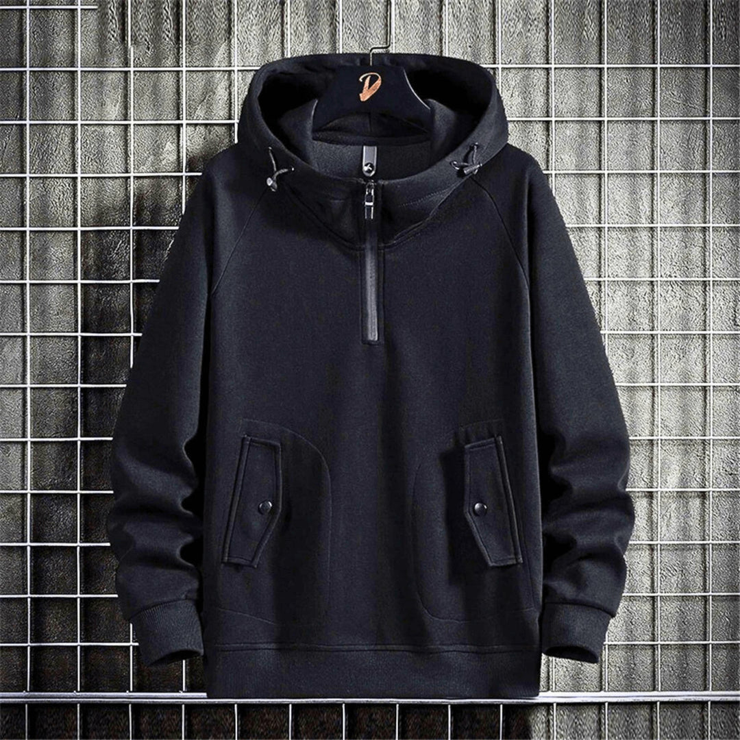 Molvana - GripOn Quarter - Zip Hoodie - 14:350850#black;5:200000991#5XL(100 to 110KG)