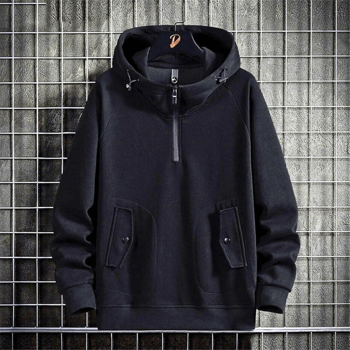Molvana - GripOn Quarter - Zip Hoodie - 14:350850#black;5:200000991#5XL(100 to 110KG)