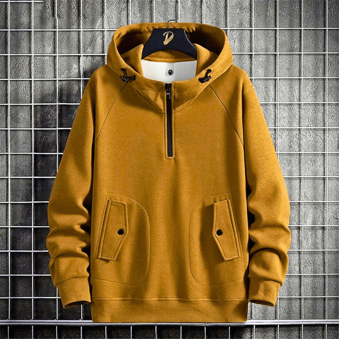 Molvana - GripOn Quarter - Zip Hoodie - 14:771#coffee;5:361385#L(50 to 60KG)