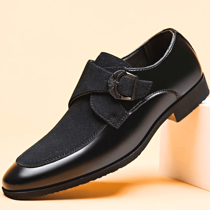 Molvana - Heritage Buckle Dress Shoe - 14:771#Dark Brown;200000124:200000898