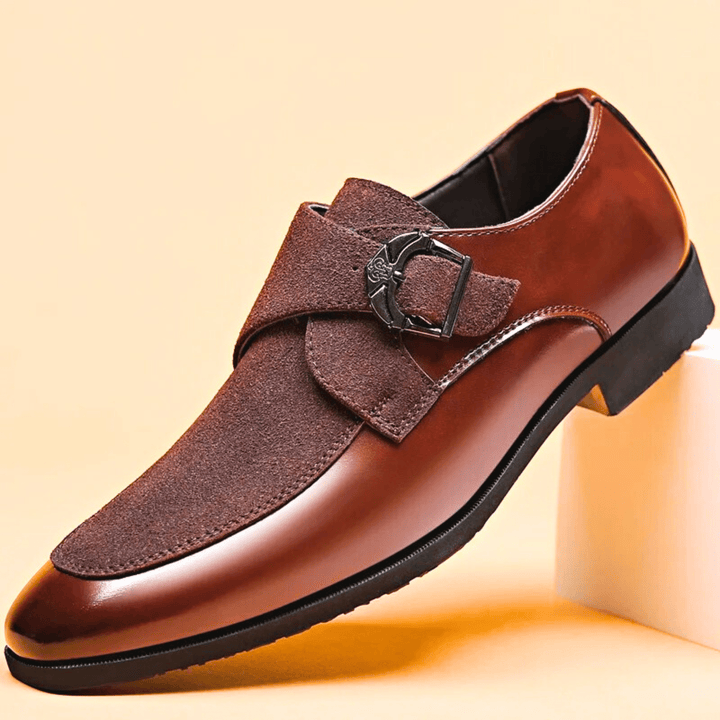 Molvana - Heritage Buckle Dress Shoe - 14:771#Dark Brown;200000124:200000898
