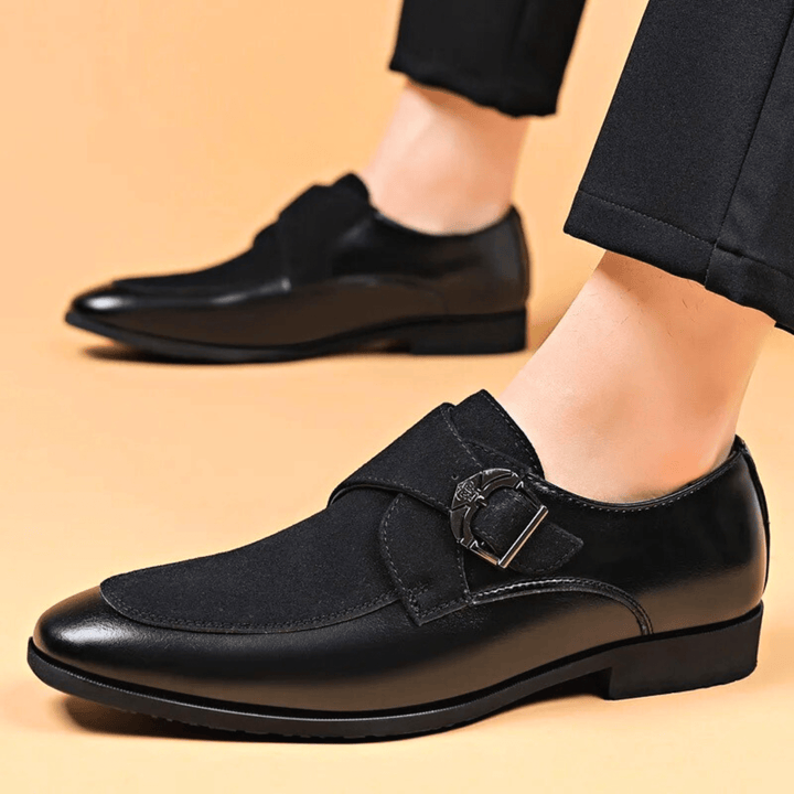 Molvana - Heritage Buckle Dress Shoe - 14:771#Dark Brown;200000124:200000898