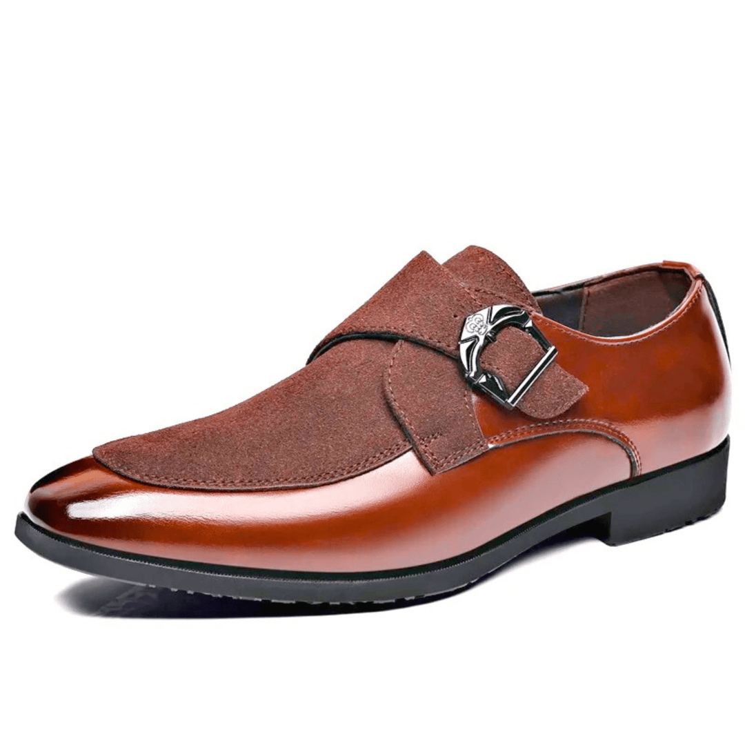 Molvana - Heritage Buckle Dress Shoe - 14:771#Dark Brown;200000124:200000898