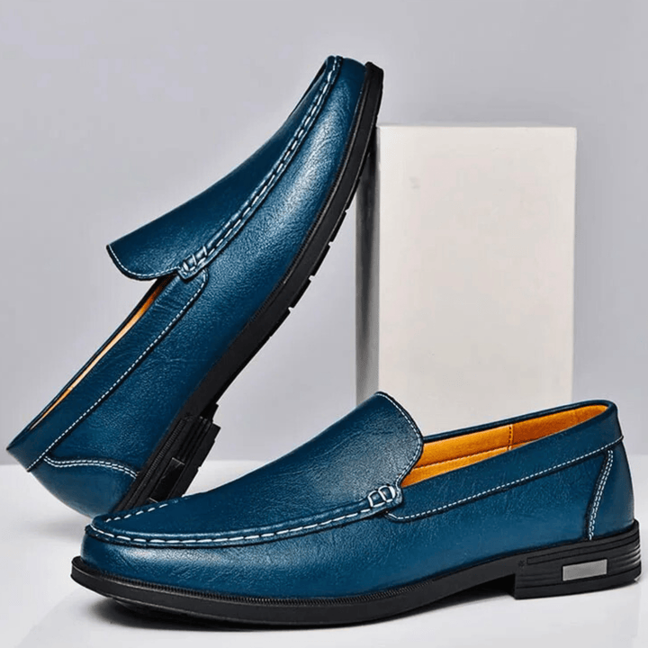 Molvana - Heritage Genuine Leather Loafer - 14:1254#blue;200000124:100010482