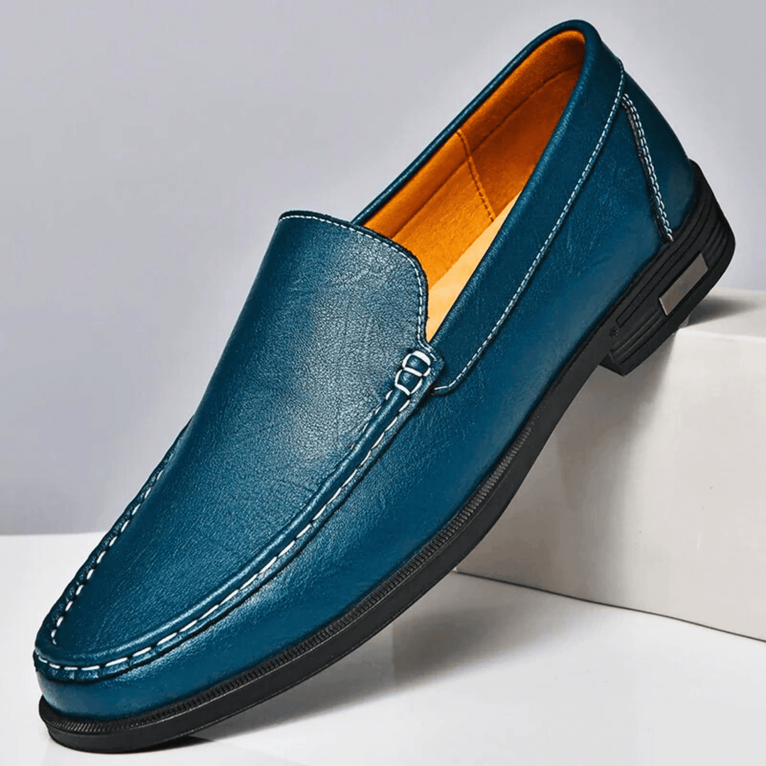 Molvana - Heritage Genuine Leather Loafer - 14:1254#blue;200000124:100010487