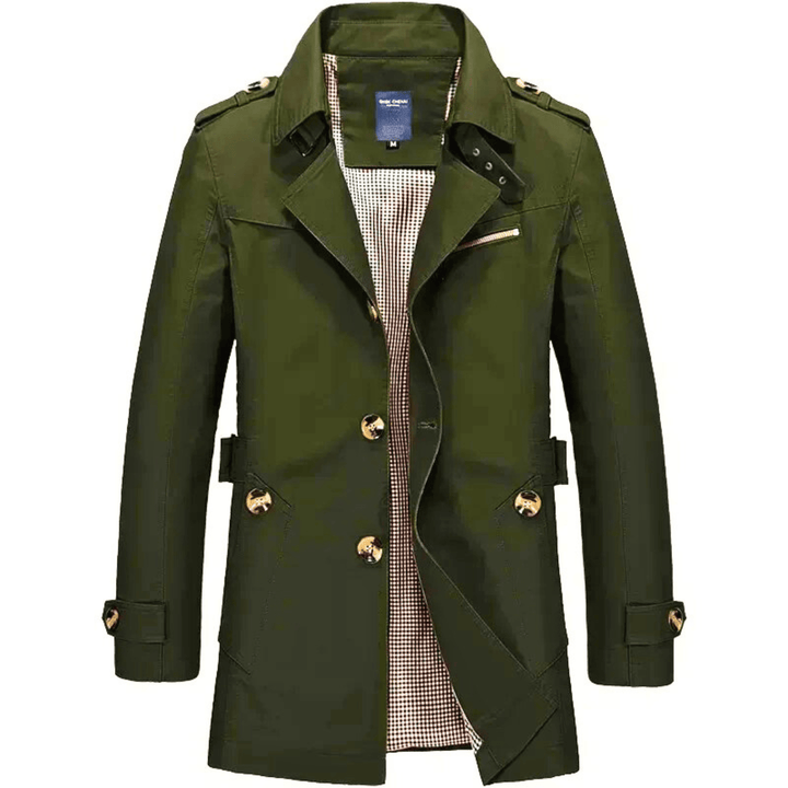 Molvana - Heritage Trench Coat - 14:29#Armygreen;5:100014065#XL 65 - 75 KG