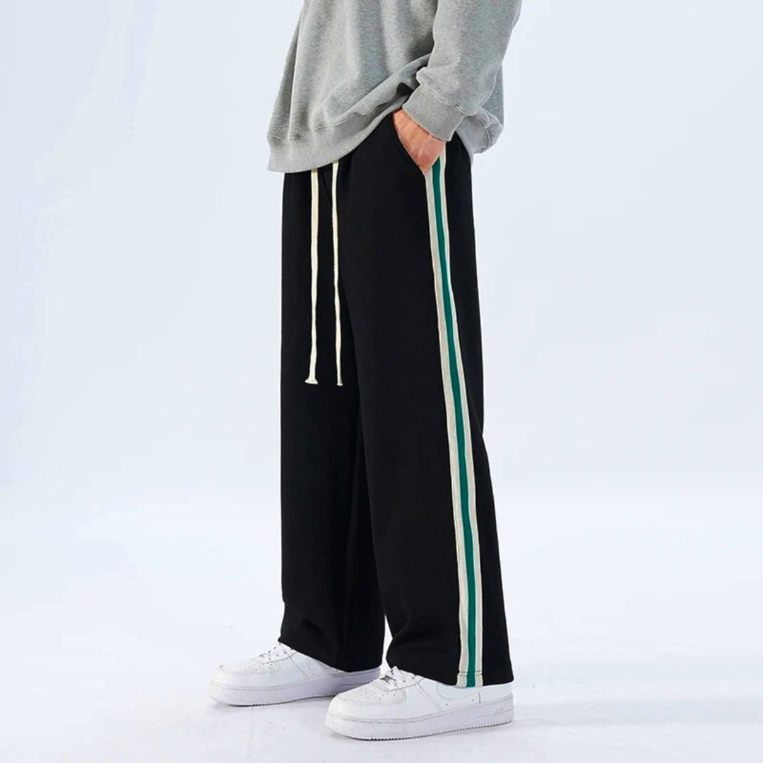 Molvana - Loose - Fit Striped Sweatpants - 14:193#black;5:200000990