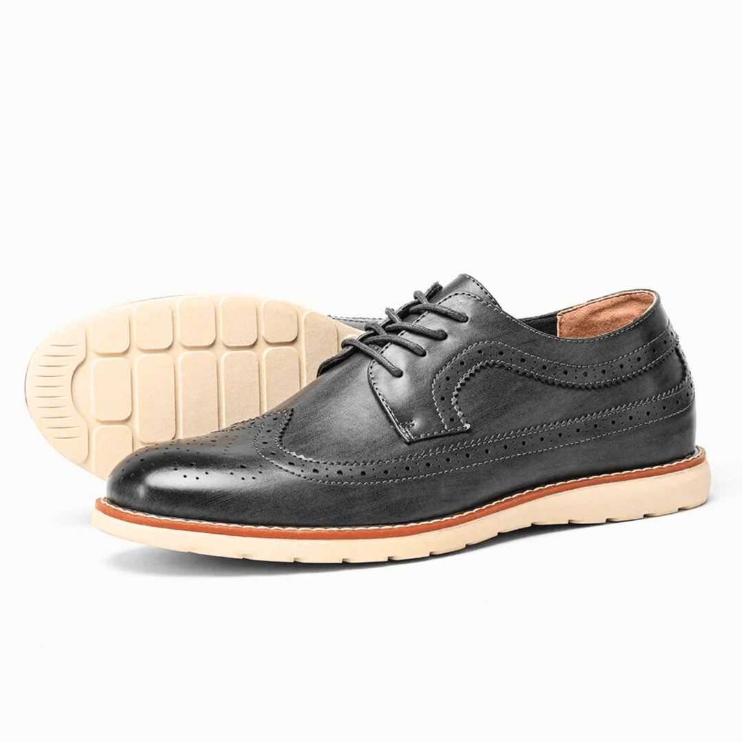 Molvana - MasterCraft Leather Brogue - 14:193#Grey;200000124:200000337