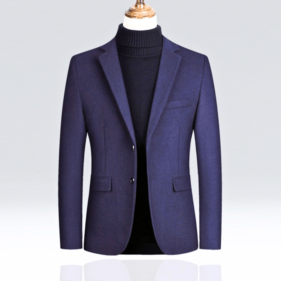 Molvana - Prestige Tailored Wool Blazer - 14:203008817#Navy;5:100014065#XL 65 - 75 KG