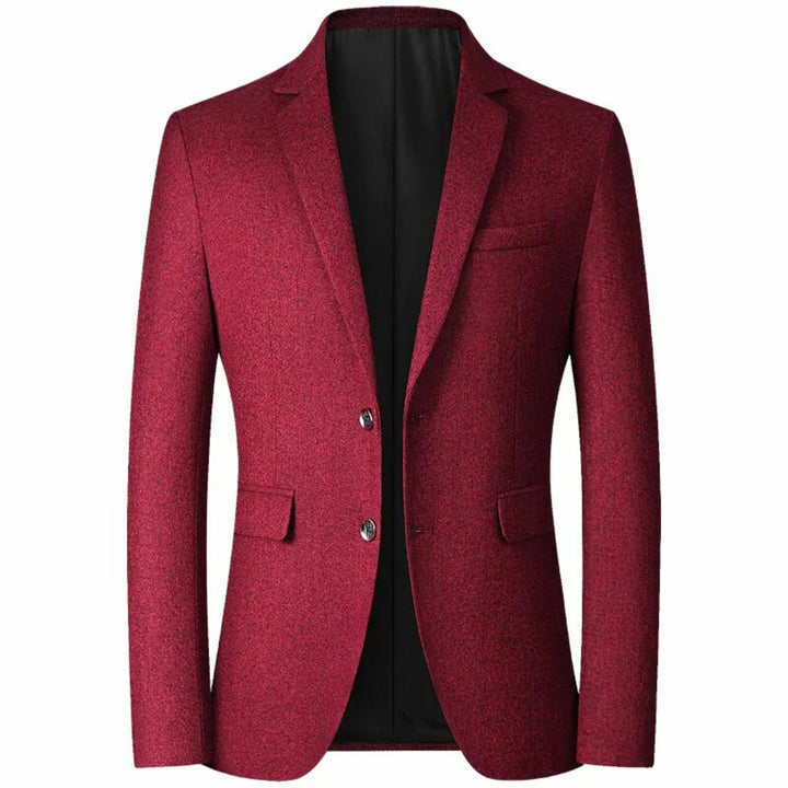 Molvana - Men's Formal Blazer - 14:496#Wine Red;5:361386#M 50 - 60 KG