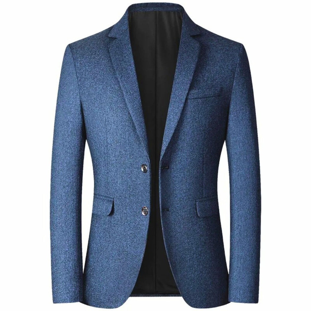Molvana - Men's Formal Blazer - 14:200004890#Navy;5:200000990#4XL 90 - 100KG