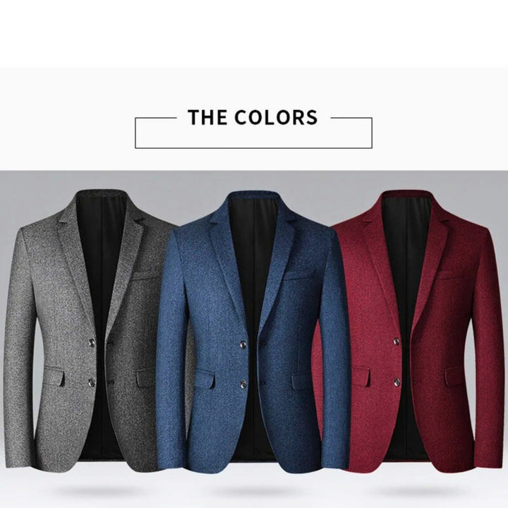Molvana - Men's Formal Blazer - 14:200004890#Navy;5:361386#M 50 - 60 KG