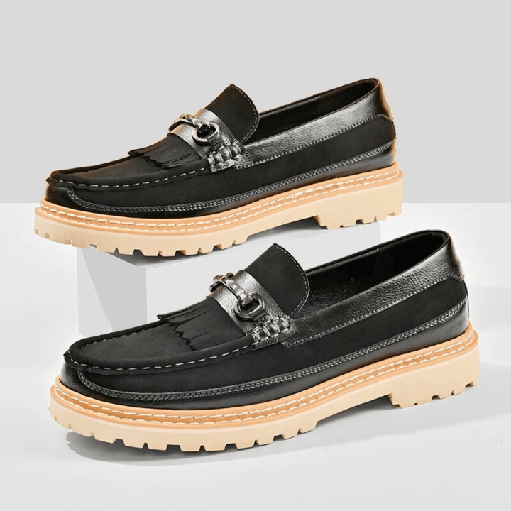 Molvana - Ariston Tassel Leather Loafer - 14:193#99837black;200000124:200000898