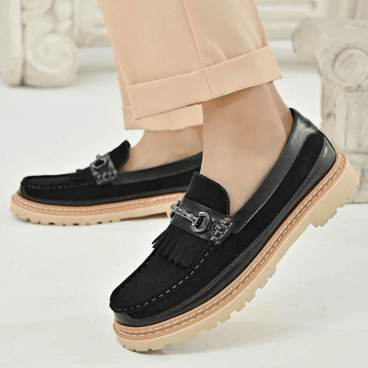 Molvana - Ariston Tassel Leather Loafer - 14:193#99837black;200000124:200000898