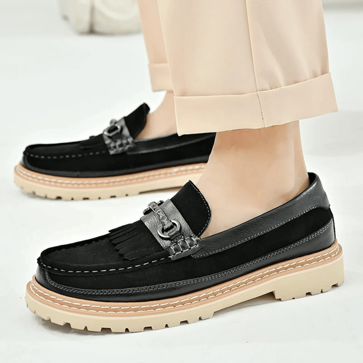 Molvana - Ariston Tassel Leather Loafer - 14:193#99837black;200000124:200000898