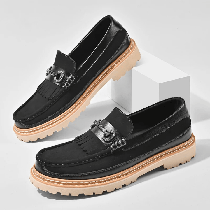 Molvana - Ariston Tassel Leather Loafer - 14:193#99837black;200000124:200000898
