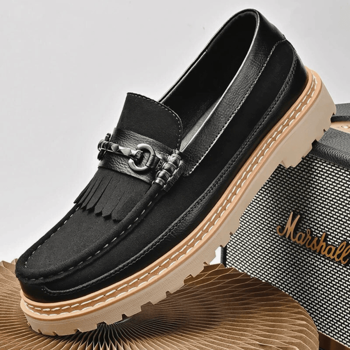 Molvana - Ariston Tassel Leather Loafer - 14:193#99837black;200000124:200000898
