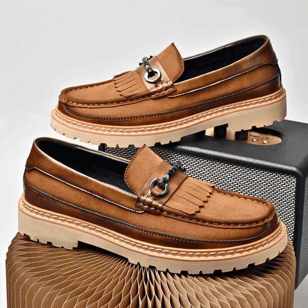 Molvana - Ariston Tassel Leather Loafer - 14:365458#99837brown;200000124:200000898