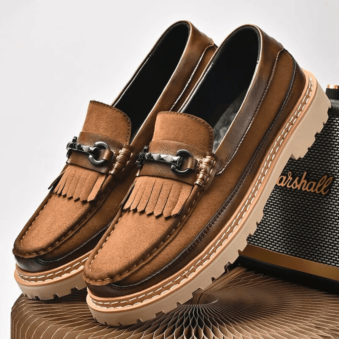 Molvana - Ariston Tassel Leather Loafer - 14:365458#99837brown;200000124:200000898