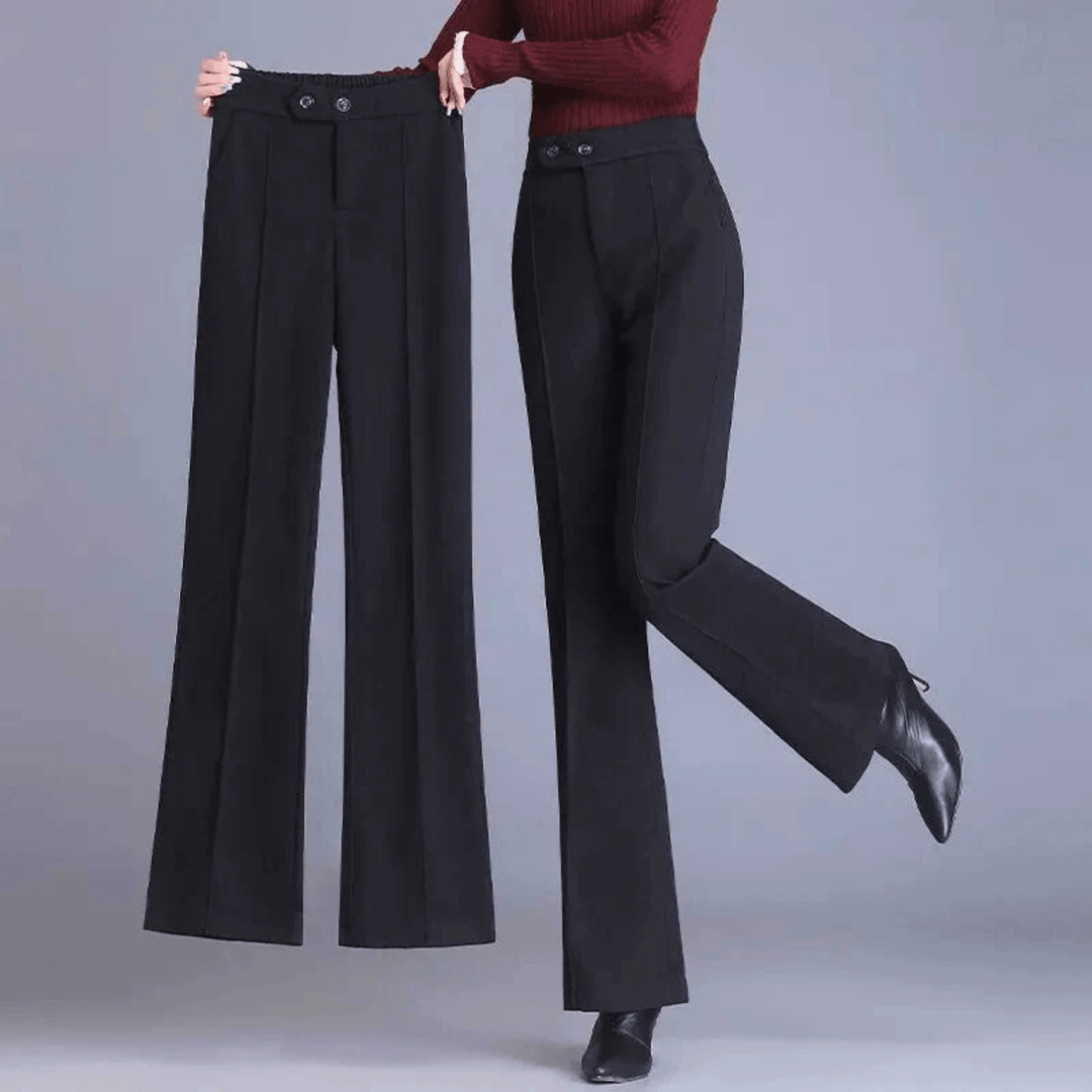 Molvana - Aurela High - Waist Trousers - 14:193#black;5:4183