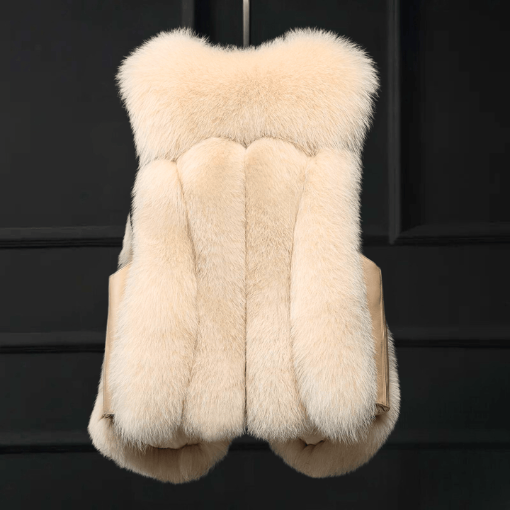 Molvana - Aurela Short Fur Jacket - 14:193#beige vest;5:100014064