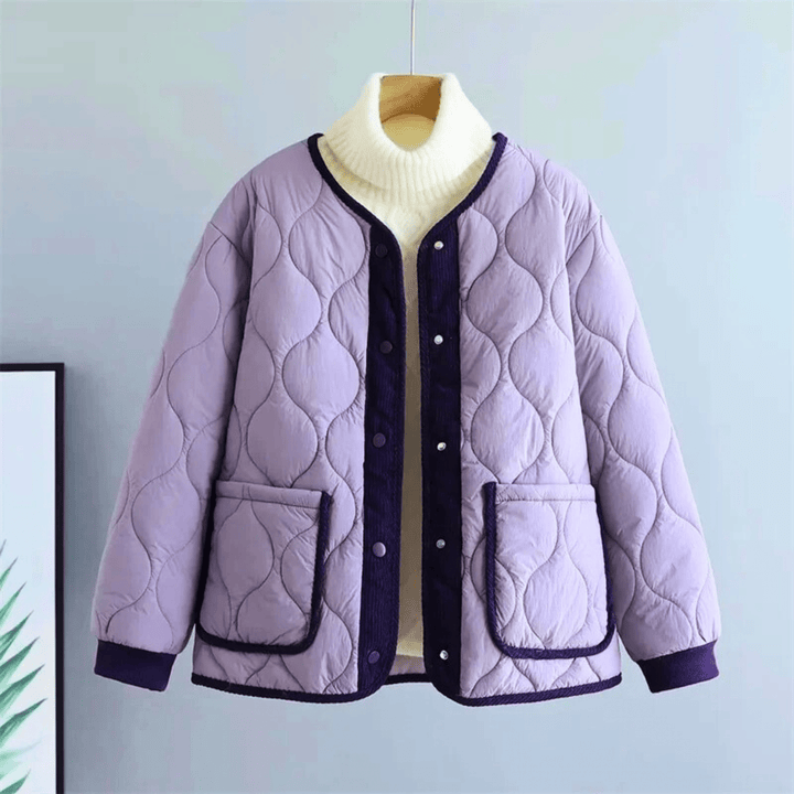 Molvana - Lunara Down Cotton Jacket - 14:193#Purple;5:4183