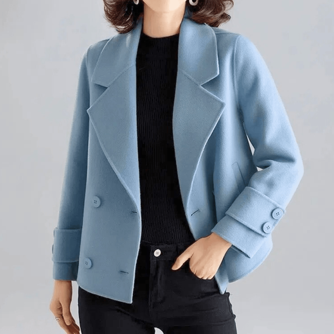 Molvana - Luneva Woolen Jacket - 14:175#Lake blue;5:4182