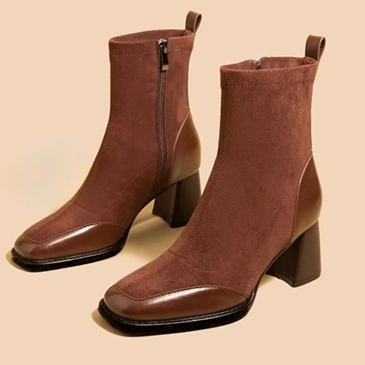 Molvana - Maison Leather Ankle Boots - 14:193#brown;200000124:200000333