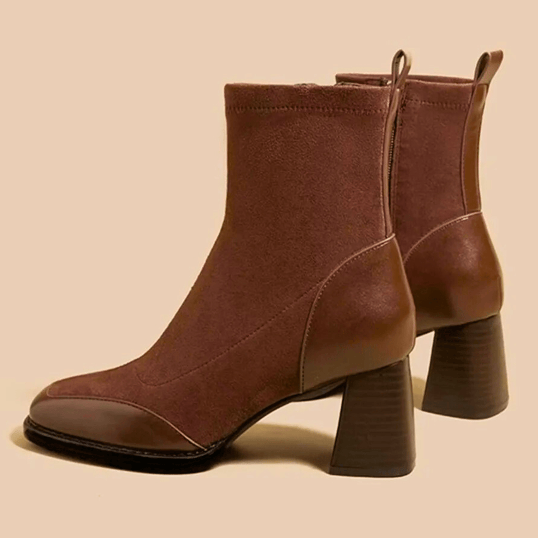 Molvana - Maison Leather Ankle Boots - 14:193#brown;200000124:200000333