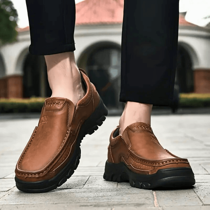 Molvana - UrbanEase Leather Slip - On - 14:200006154#Light Brown;200000124:100013888