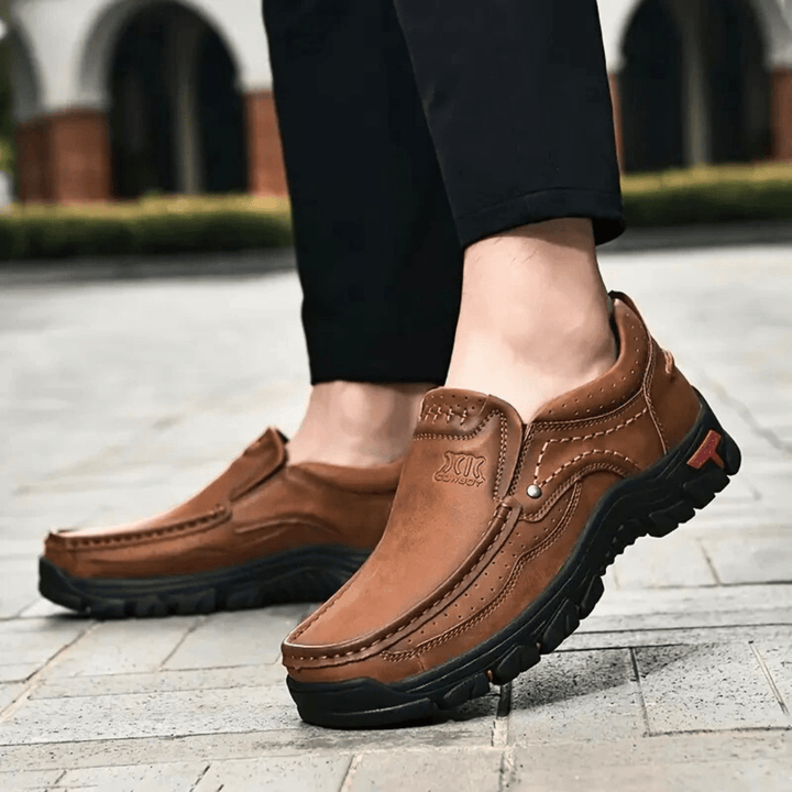 Molvana - UrbanEase Leather Slip - On - 14:200006154#Light Brown;200000124:100013888
