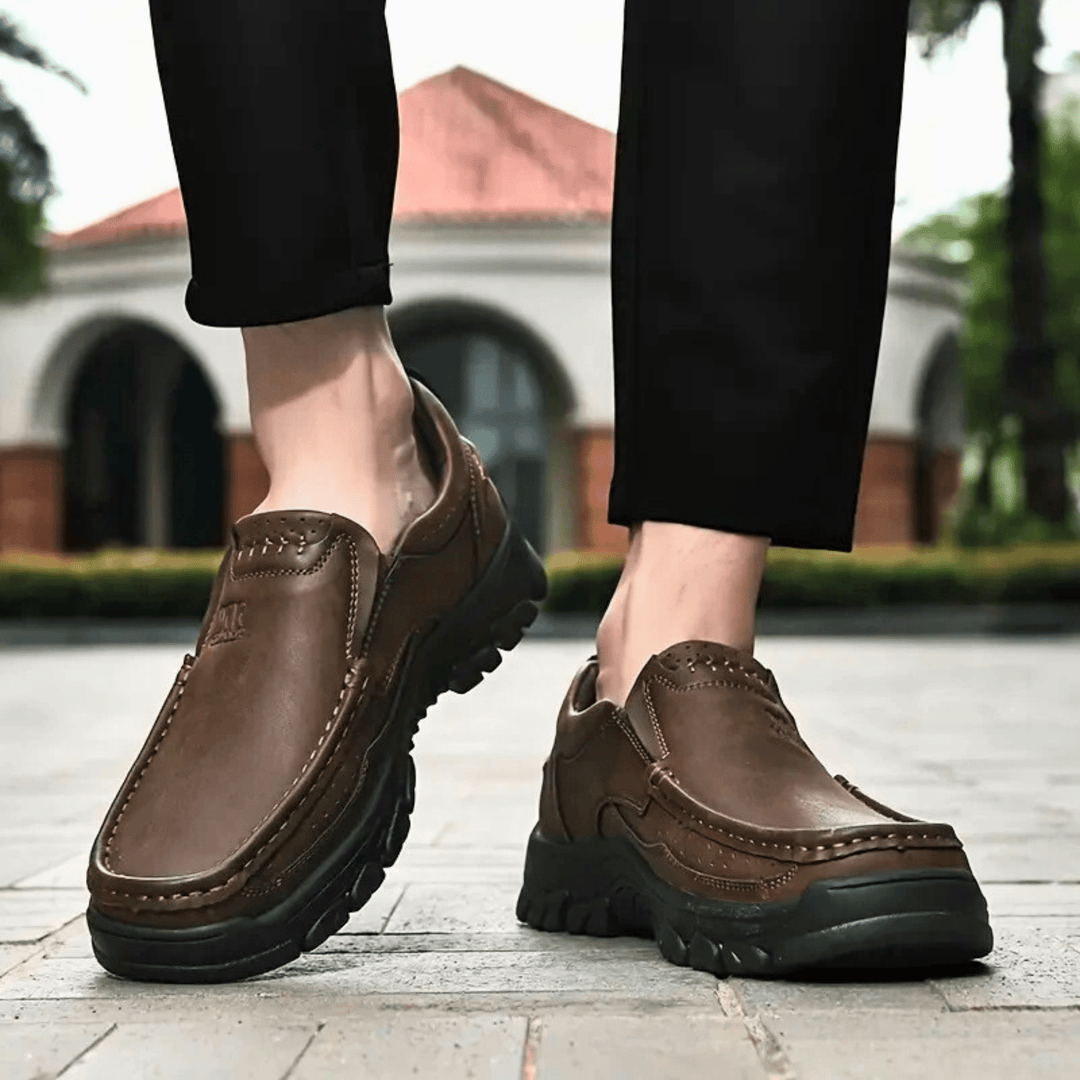 Molvana - UrbanEase Leather Slip - On - 14:365458#Dark Brown;200000124:100013888