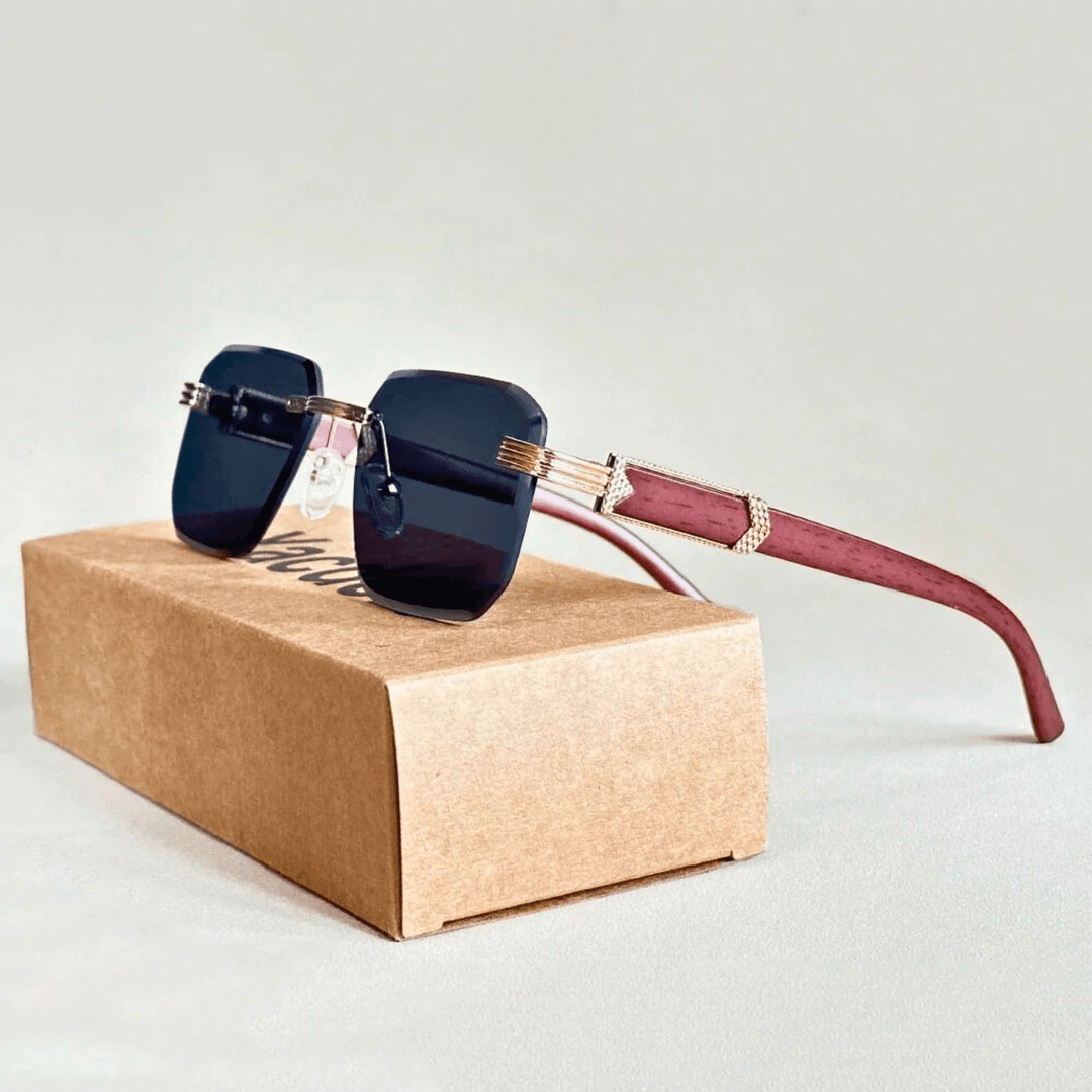 Molvana - Véloir Rimless Wooden Shades - 200007763:201336100;71:100009342#As the picture;73:10#C1