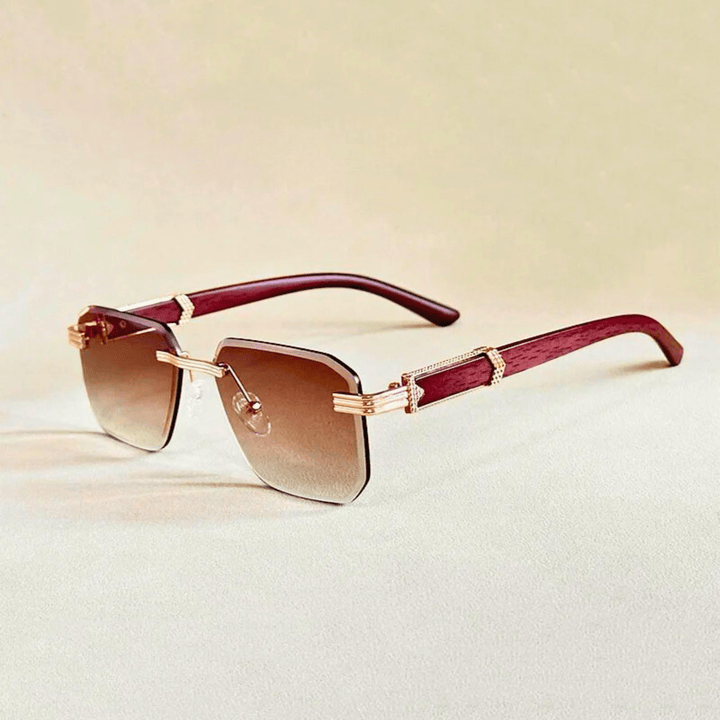 Molvana - Véloir Rimless Wooden Shades - 200007763:201336100;71:100009342#As the picture;73:173#C3