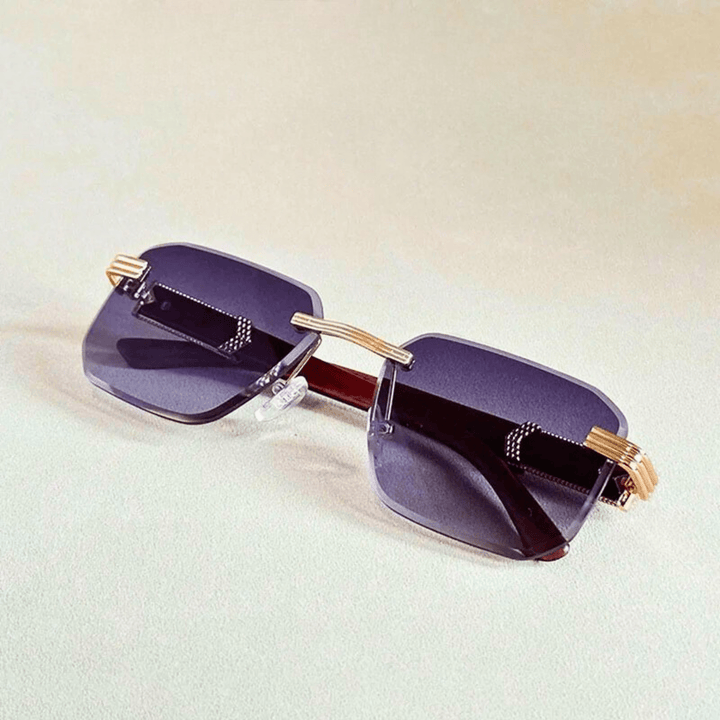 Molvana - Véloir Rimless Wooden Shades - 200007763:201336100;71:100009342#As the picture;73:366#C2