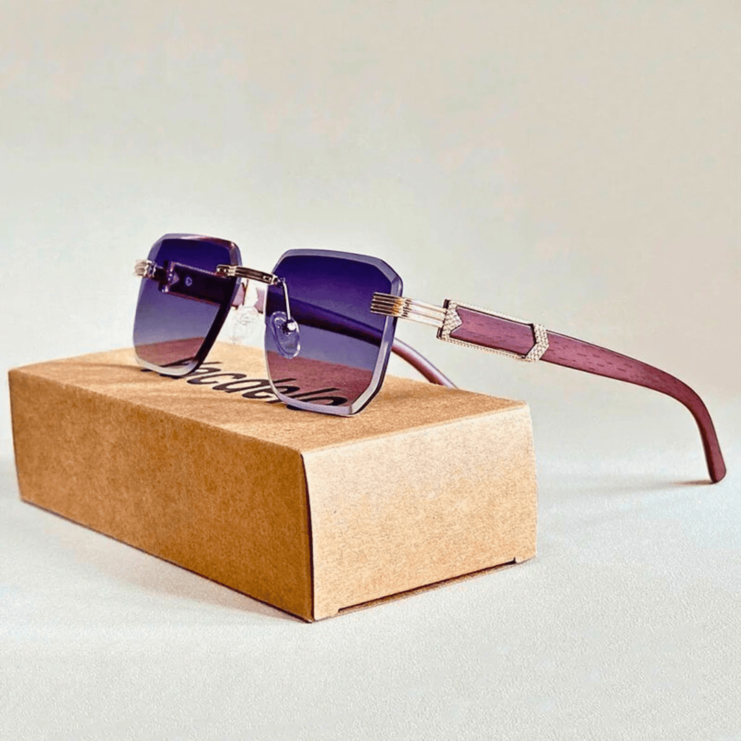 Molvana - Véloir Rimless Wooden Shades - 200007763:201336100;71:100009342#As the picture;73:366#C2