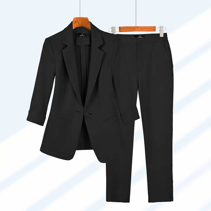 Molvana - Velora Classic Tailored Suit - 14:193#Black Set;5:361386#M(40 - 50Kg)