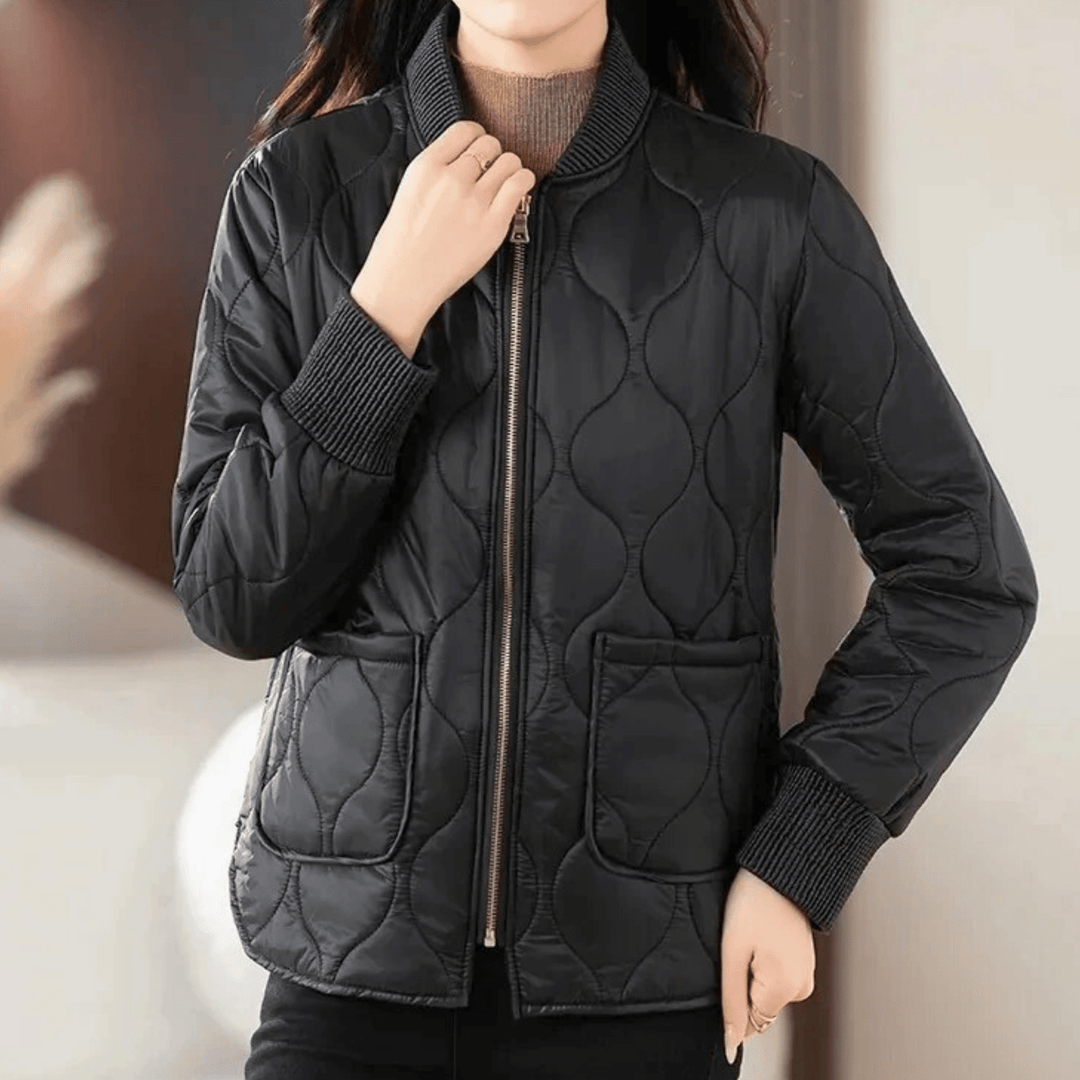 Molvana - Velours Down Jacket - 14:193#black;5:4183